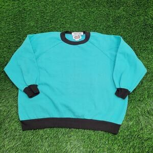 Vintage 80s Bentley-Fashions Ringer Sweatshirt Women 2XL 26x23 USA Baggy